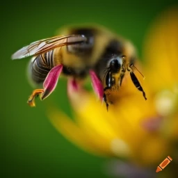 bi der er ved blomst